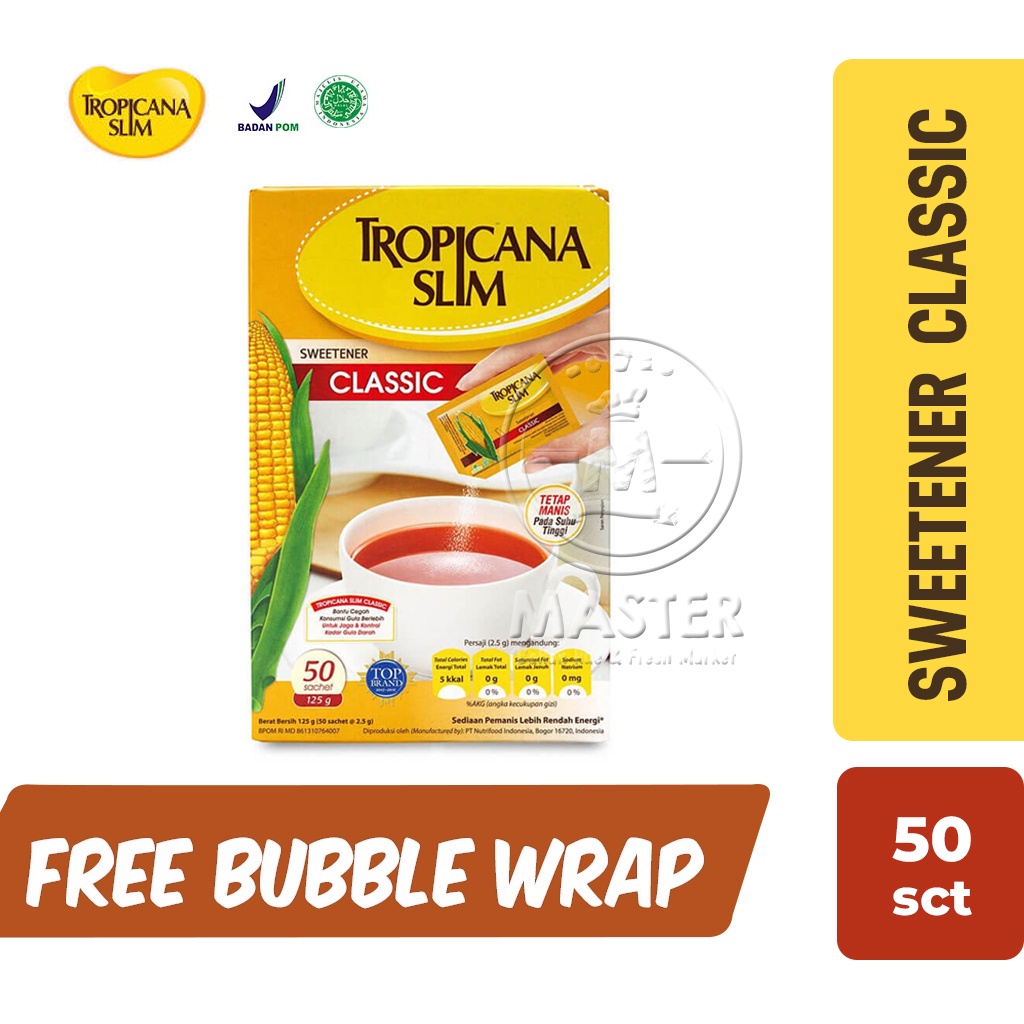 

Tropicana Slim Sweetener Classic [50 Sachet]