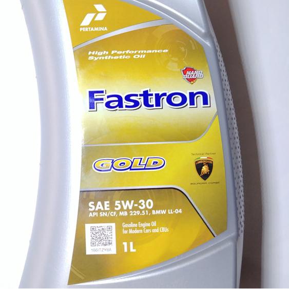 Oli Mesin Mobil Motor Fastron Gold 5W-30 (1 Liter)