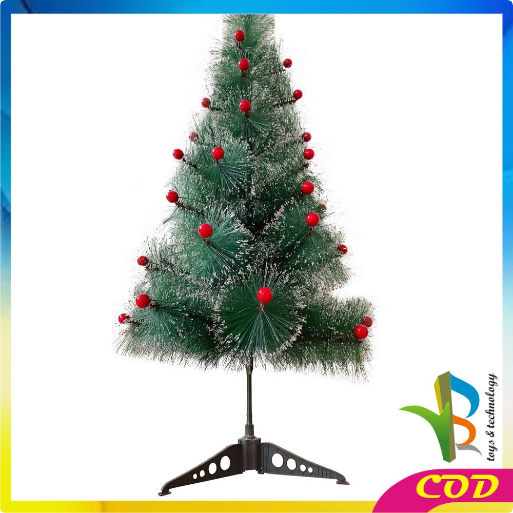 RB-C15 Pohon Natal 90CM 3F Jarum Dekorasi Rumah Artificial Hiasan Natal Ornamen Tanaman Hias Impor