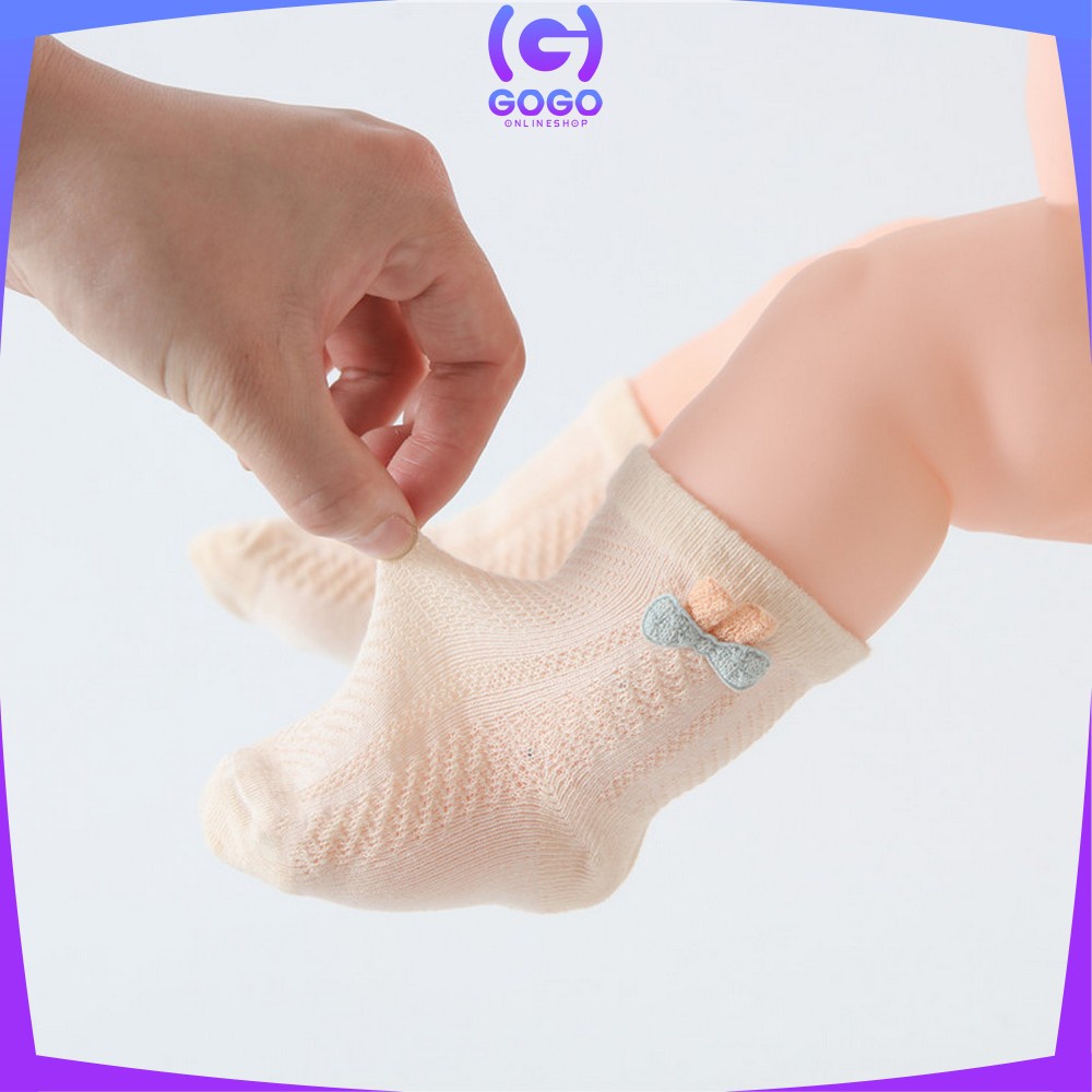 GOGO-P214 Kaos Kaki Anak Balita Gemoy Motif Kelinci Kaus Kaki Baby Unisex Anti Slip Bahan Katun Elastis Baby Socks