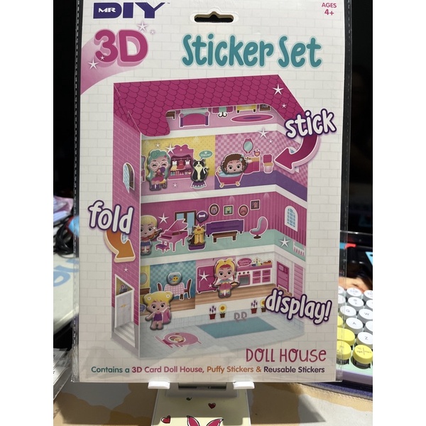 mr diy - 3d sticker set - doll house
