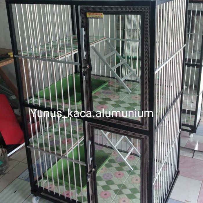 T0P KANDANG KUCING KANDANG HEWAN ALUMUNIUM 120*75*60 HANYA PALEMBANG NICE