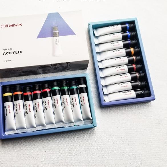 

Miya Himi Acrylic Paint Set 12/18x12ml | Cat Akrilik - 12 Warna