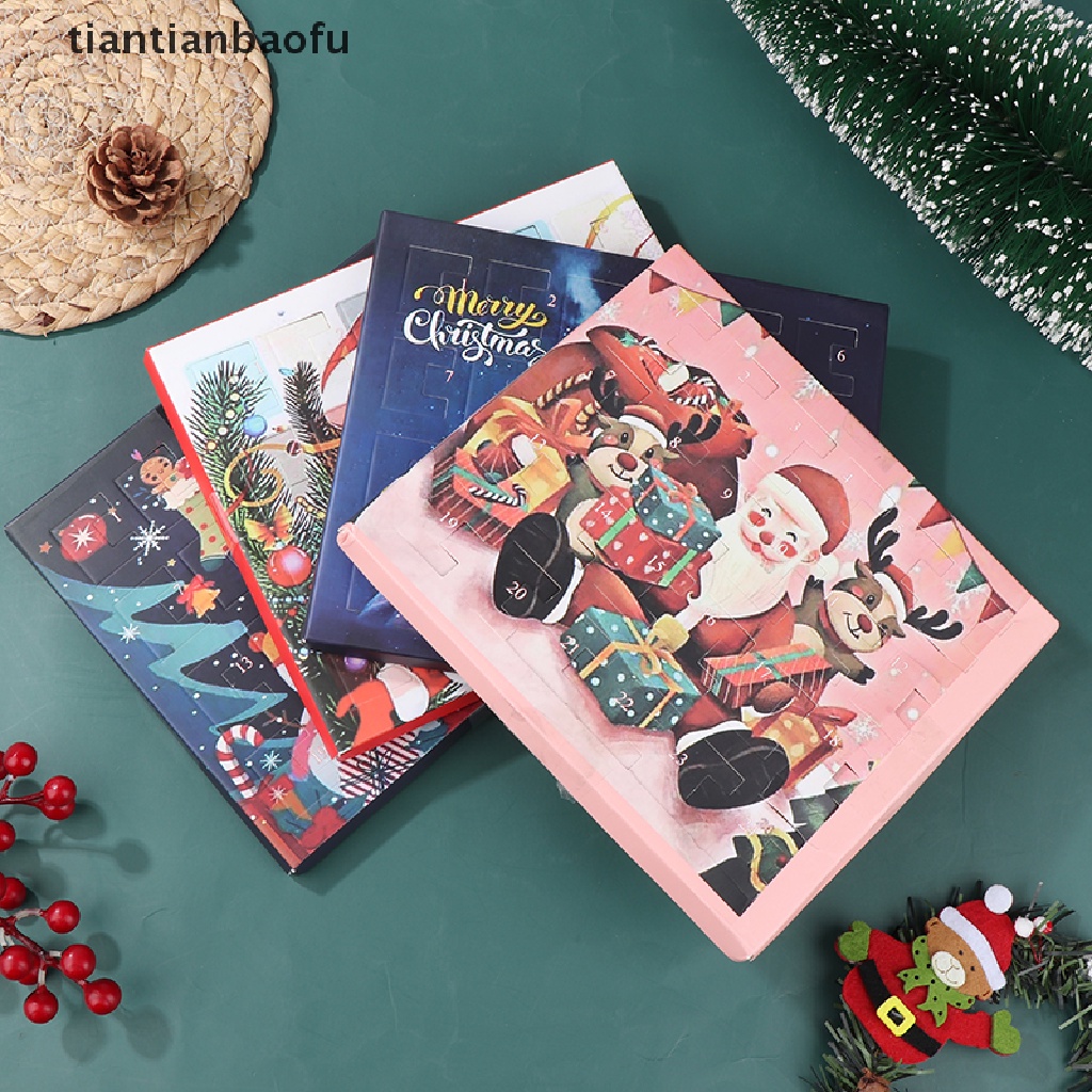 Set Mainan Kalender Advent Hitung Mundur 24 Hari Untuk Hadiah Natal