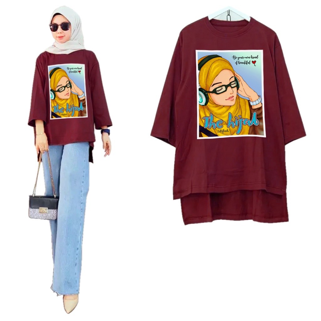 VF - Atasan Tunik Wanita Muslim Hijab