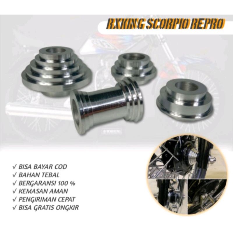 BOSH TROMOL YAMAHA RX KING OLD NEW BOSS RODA RX KING SCORPIO DEPAN/BELAKANG 1SET 4PEST