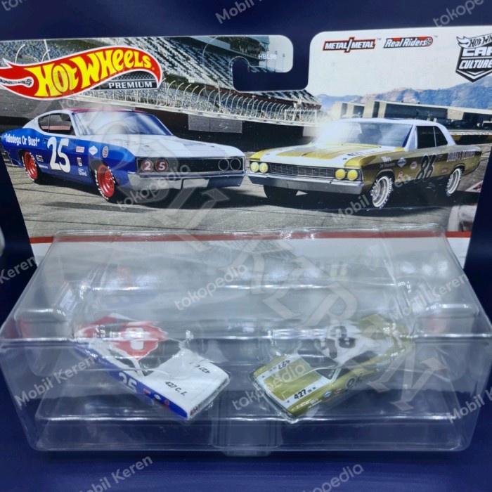 Hot Wheels Premium Combo Car 69 Ford Torino Talladega & 66 Chevelle NUSEL