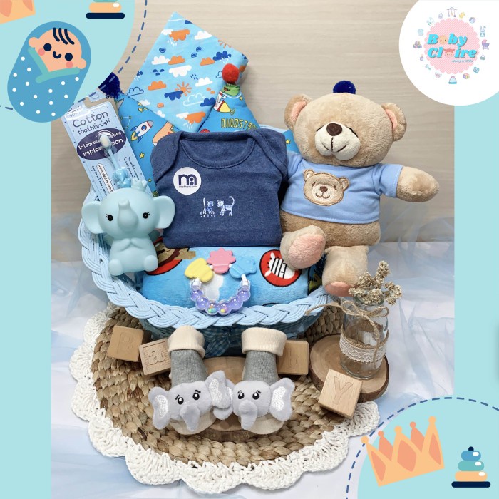 

(COD) Mothercare hampers baby boy Teddy bear, kado lahiran bayi laki-laki
