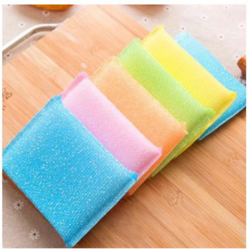 GPSS- Spons Cuci Piring Sendok Garpu Sponge Cuci Piring Spon Cuci Piring Jaring Perlengkapan Dapur Tempat Spons Cuci Piring Wadah Spons Cuci Piring Sponge