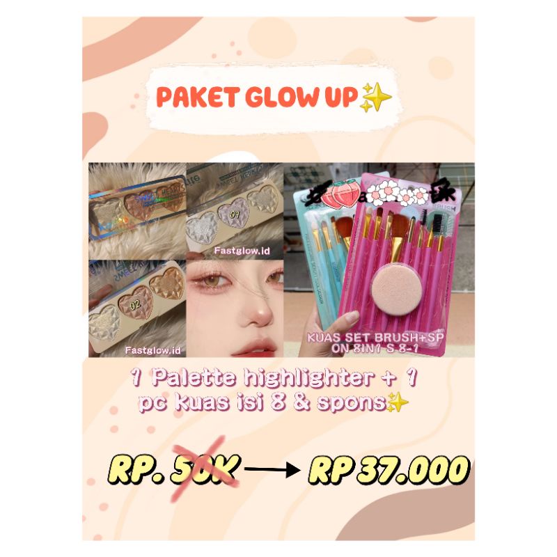 PROMO PAKET!! PAKET MAKE UP BLUSH/HIGHLIGHTER TERMURAH EDISI TERBARU