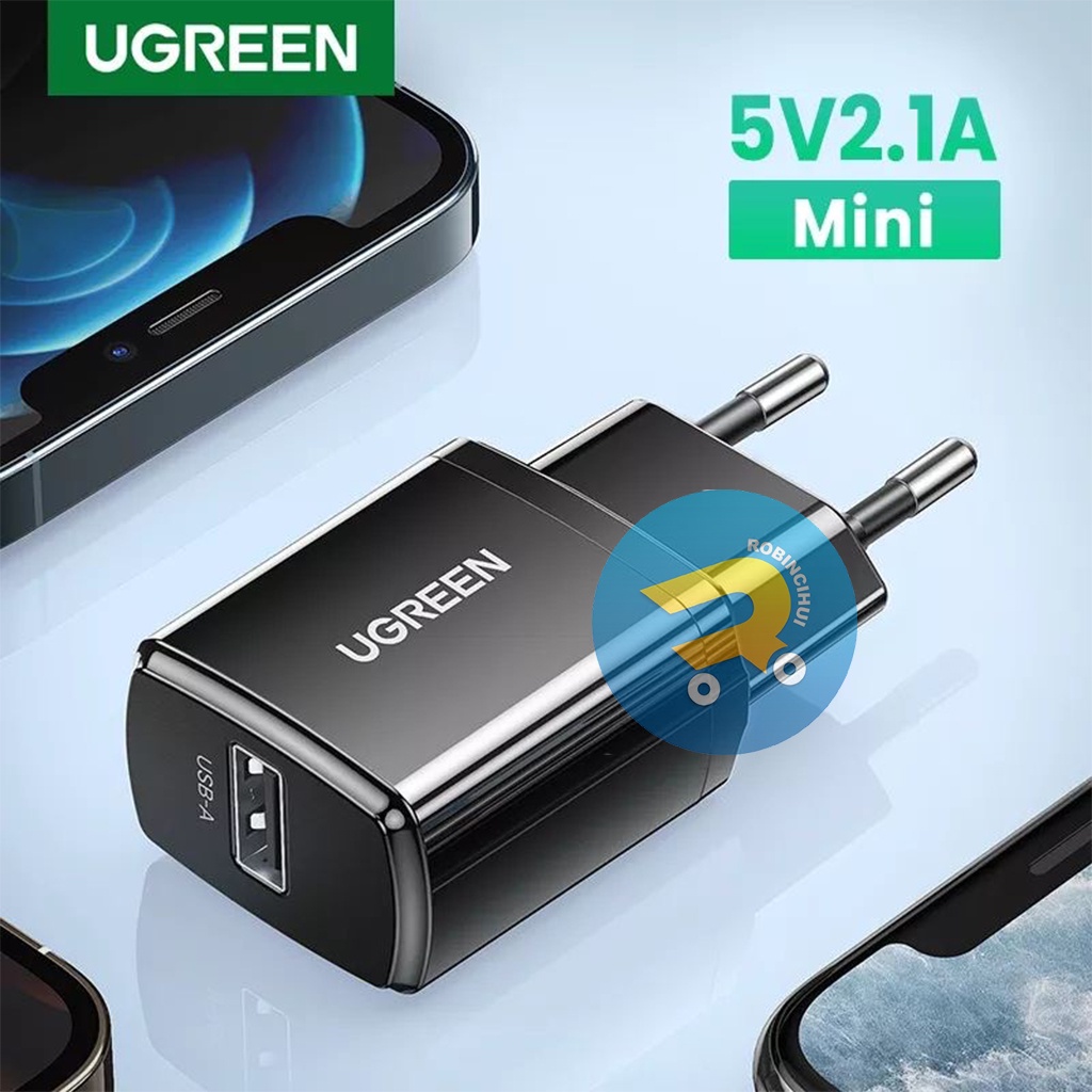Adaptor Ugreen 5V 2.1A Fast Charging- Adapter  ugreen - casan ugreen - kepala ugreen - kepala casan ugreen - batok ugreen - Charger Ugreen - Adaptor iphone - Adapter Iphone - Casan Iphone - Kepala Iphone - Kepala Casan Iphone - Batok Iphone - Charger Iphn