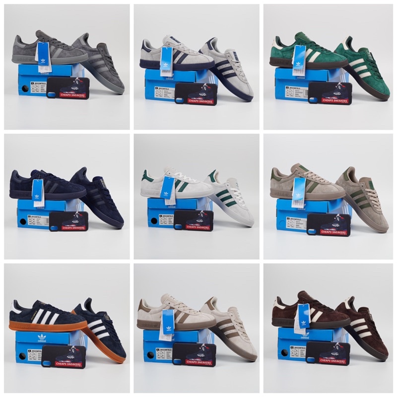 Sepatu Adidas Broomfield Grey Navy Brown Green Gum White Green