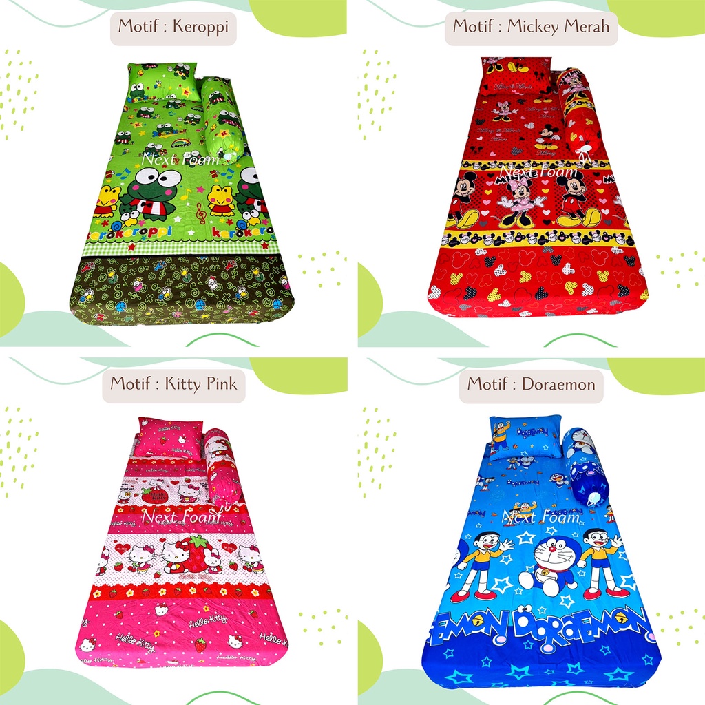 Sprei Kasur Bed Cover Sudut Karet Tebal 5, 10, 15, 20, 25, 30 cm / Cover Kasur Busa Inoac / Sprei Sudut Karet