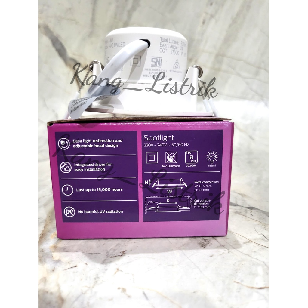 Downlight Philips KYANITE 3W SL201