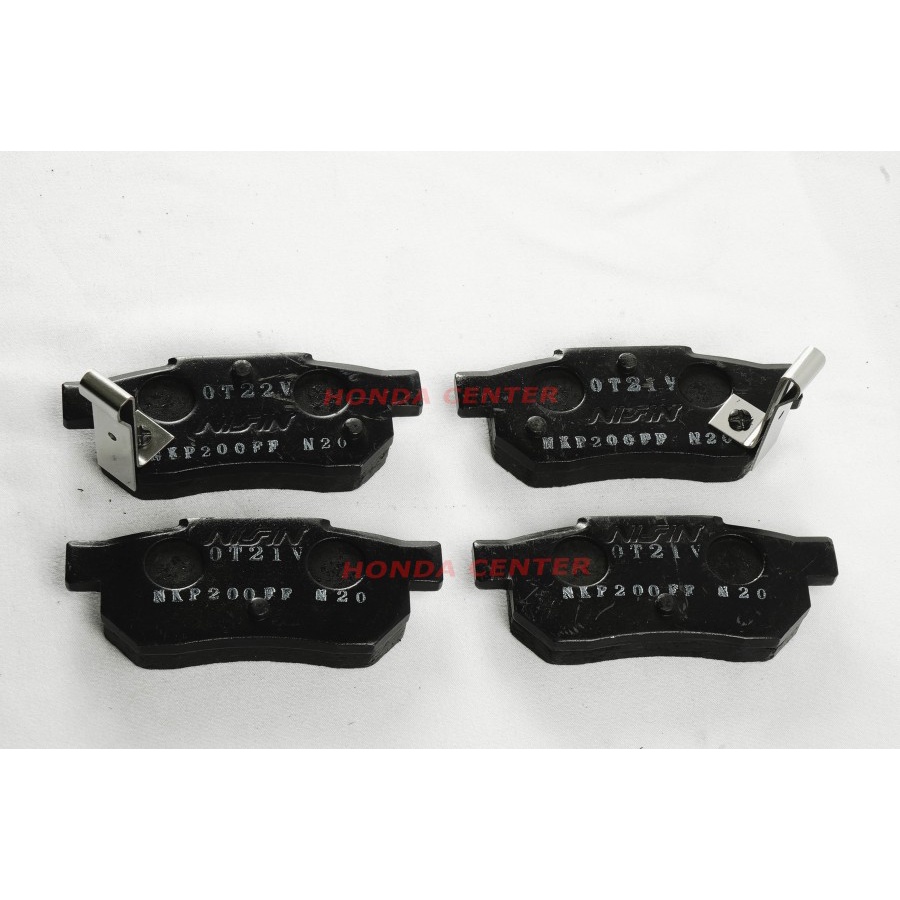 kampas rem belakang city brake pad belakang honda city z 1999 2000 2001 2002 city 2003 2004 2005 2006 2007 2008 2009 2010 2011 2012 2013 nissin asli