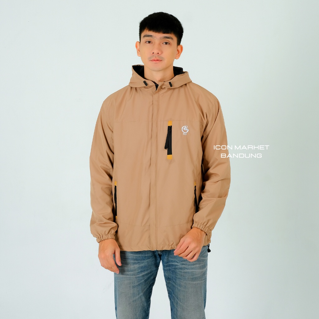 Jaket Couple Pria dan Wanita Waterproof Big size Original FCF / Jaket Couple Pasangan Tahan Air Size M L XL XXL