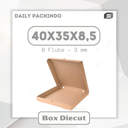 

Kardus/Dus/Corrugated/Packaging Box Pizza Diecut 40X35X8,5 Cm Murah