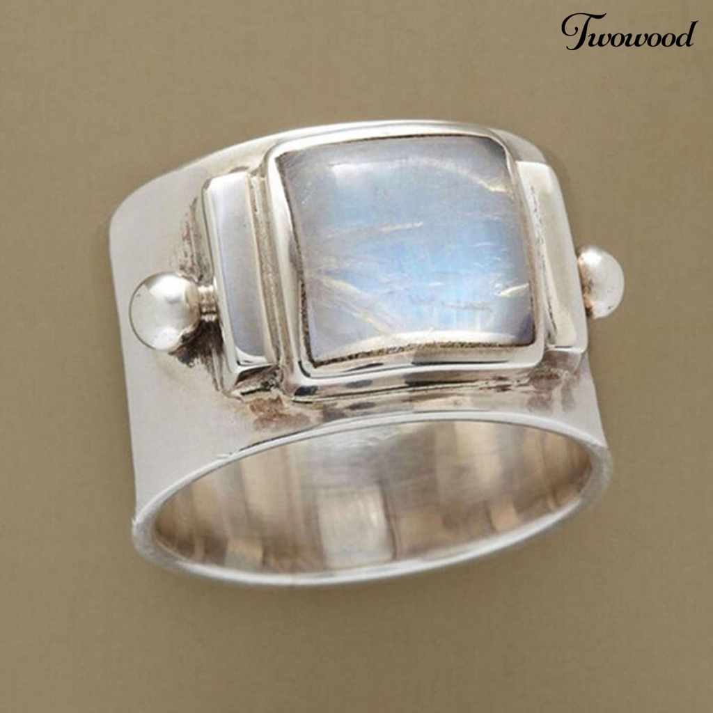 Cincin Bahan Alloy Gaya Vintage Untuk Wanita