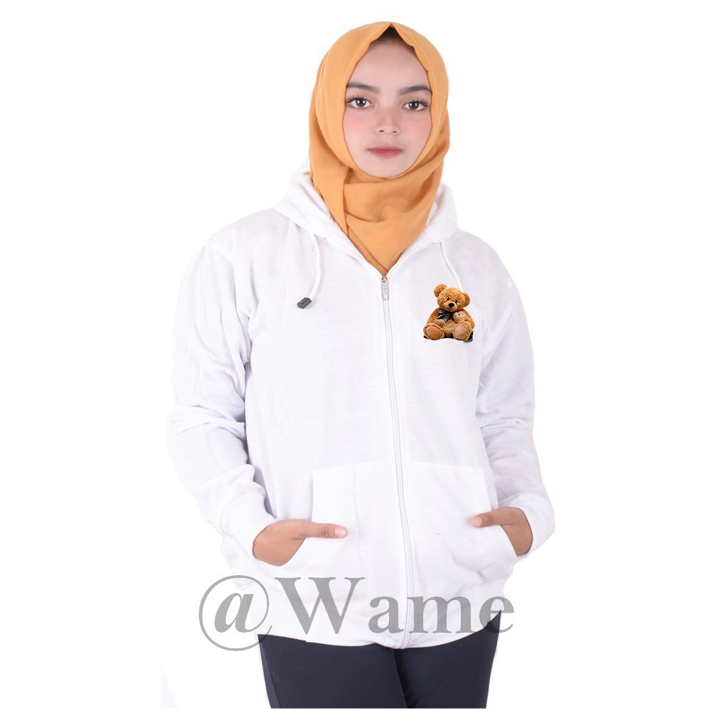 GSC - Sweater Bomber Basic Motif BEAR / Jaket bomber unisex