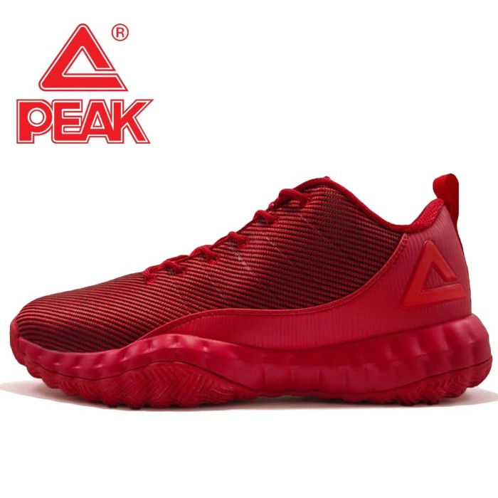 Sepatu Basket Peak Parker Edition Original Pria Wanita Red E93291A
