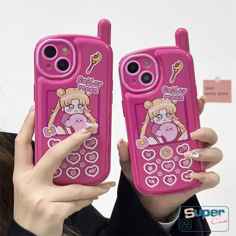 Soft Case Desain Kartun Anime Sailor Moon Gaya Retro Untuk iPhone 11 12 13 14 Pro MAX 7 8 14 Plus X XR XS MAX