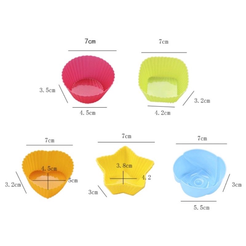 Cetakan Muffin Cup Silicone / Cetakan Silikon Cup- Mangkok Cup Silicone