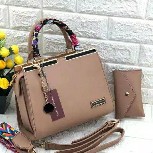 ボ BAYAR DI TEMPAT (COD) Handbags Fashion CK035 Jours Set Dompet (Gantungan CK) TERLARIS 2999 ♛