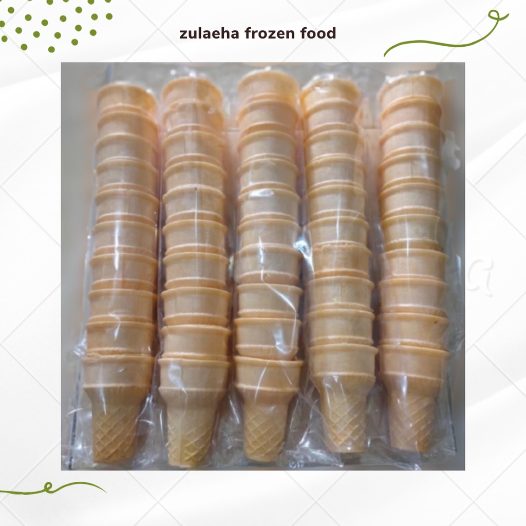 

Cone Ice Cream Kerupuk Cone Es Krim MCD, Cone Kerucut dan Cone Ikan 1 Bungkus