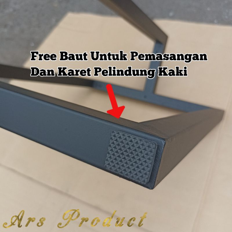 Ars kaki meja besi hollow 4x4 industrial solid sangat kokoh dan mewah / luxury table leg kaki meja besi murah tinggi 70cm 60cm 40cm termurah