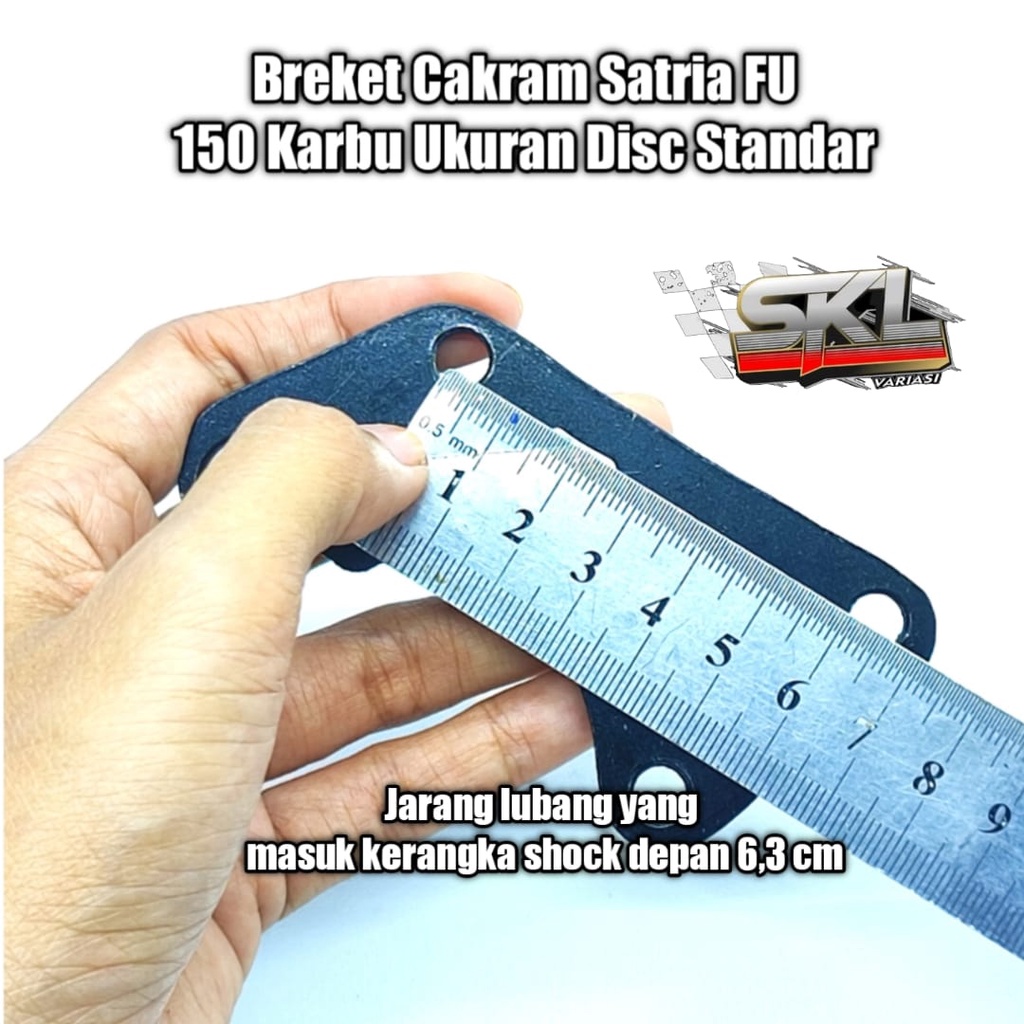 Breket Kaliper Piringan Cakram Satria Fu 150 Karbu Depan Ukuran Disc Standar