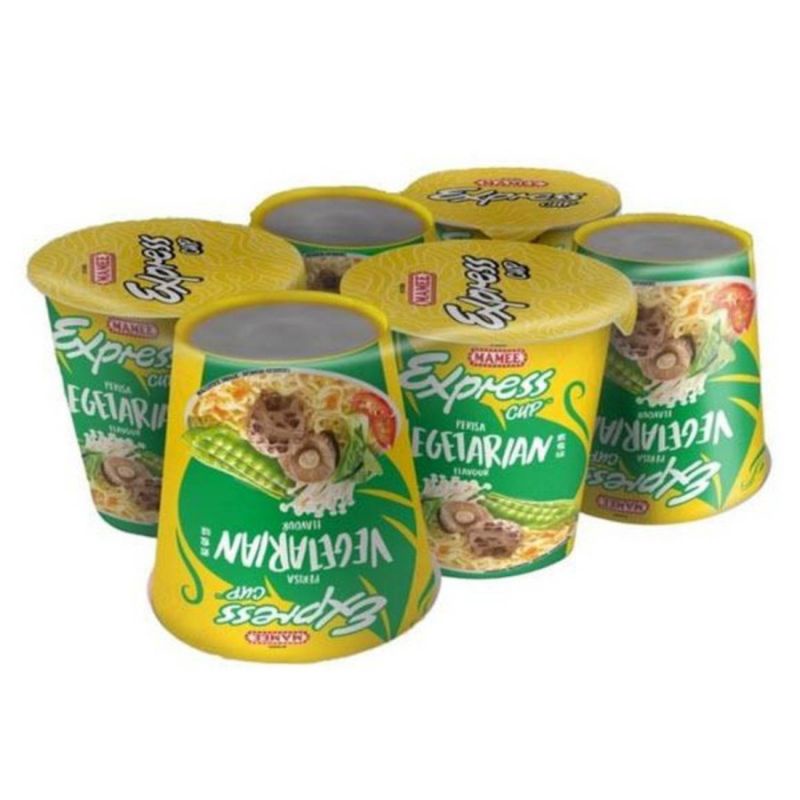 

Mamee Express Cup Perisa Vegetarian Flavour 65g/Mie instan Cup/import / Mie Cup Mamee Vegetarian Vegan