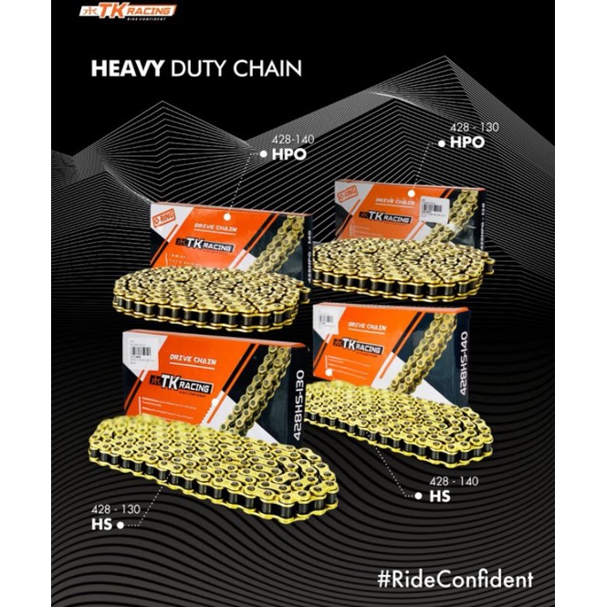 Rantai TK Racing bright 428 HS HPO 520 HPO