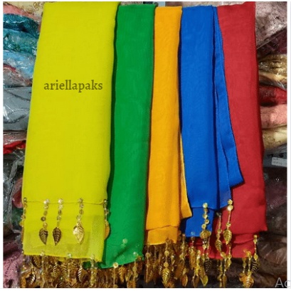 Sampur gombyok / sampur polos / selendang tari / Selendang / sampur tari anak bahan sifon halus / Sa
