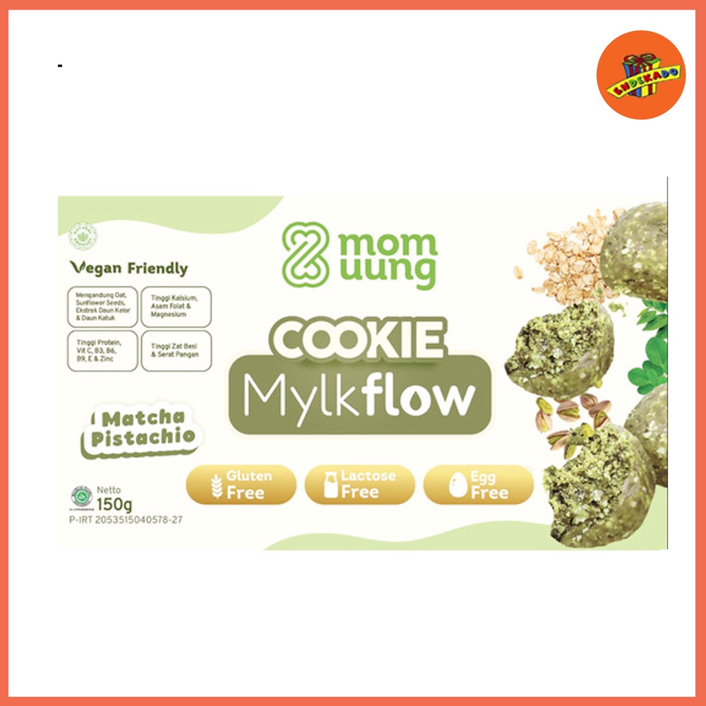 MOM UUNG COOKIE MYLKFLOW - Free Gluten - Vegan Friendly - Kukis Sehat