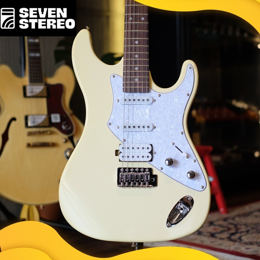 ARIAPRO ARIA PRO 714 STD Fullerton Electric Guitar Vintage White