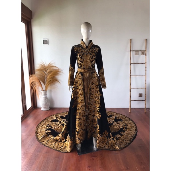 Kebaya pengantin bludru/kebaya manten/kebaya Sanghai