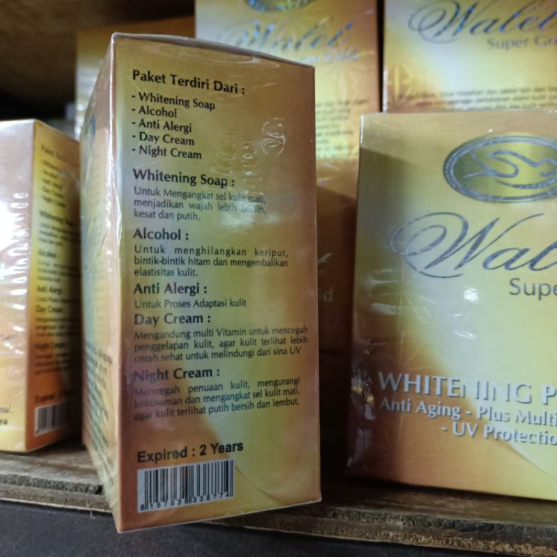 3 Paket - Cream Walet Pot Gold 5in1 Walet Apel