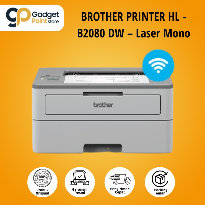 Brother Printer Mono Laser HL-B2080DW HL B2080 DW - Garansi Resmi