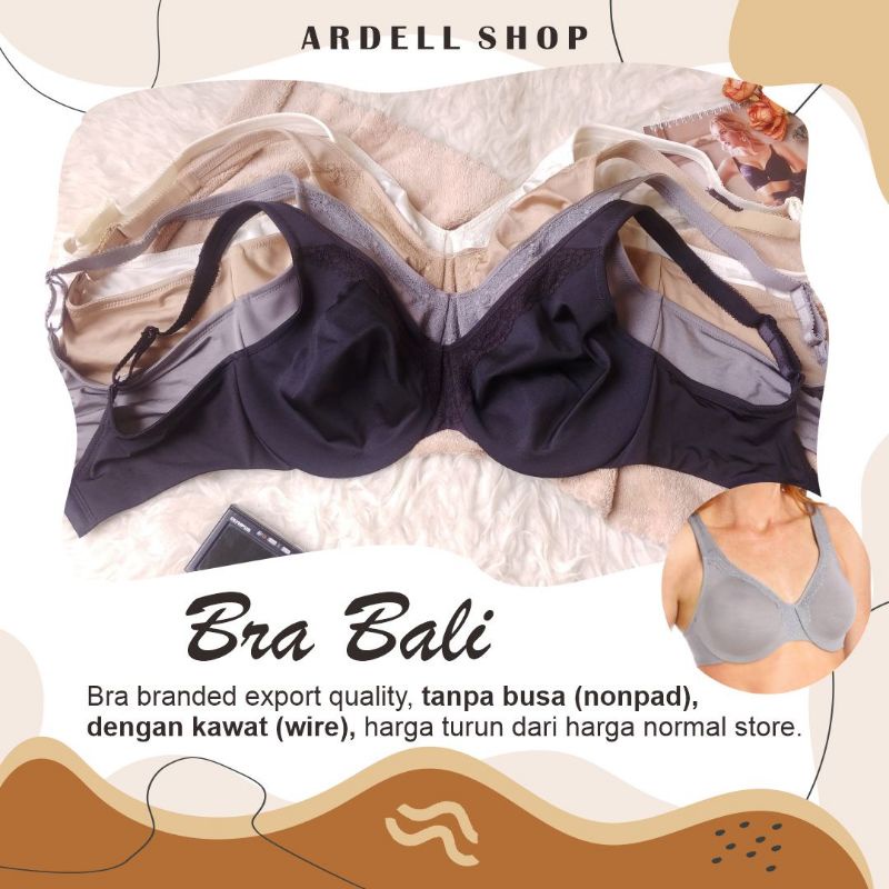CB BALI BRA WANITA KAWAT TANPA BUSA POLOS RENDA 0905 LAT 42D NONPAD