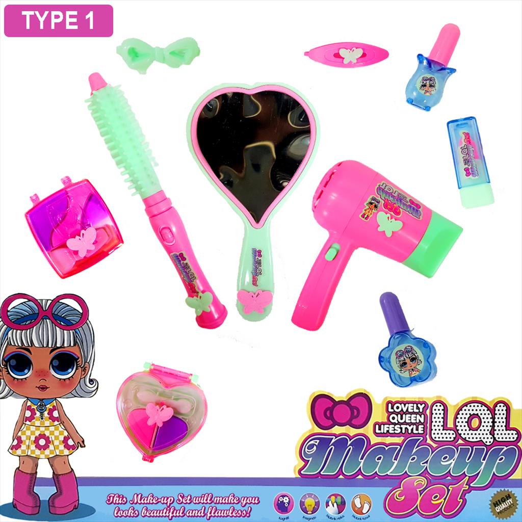 Mainan Anak Alat Make Up/ Make Up Set Toys/ Hair Set Toys Karakter 9693