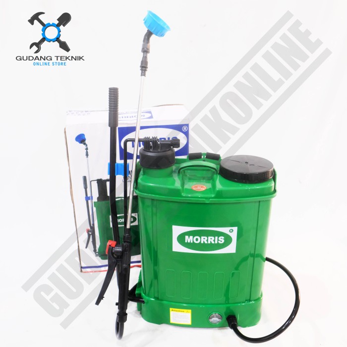 Sprayer Hama Elektrik 13.3L 2in1 MORRIS / Alat Semprot Semprotan Obat Hama Elektrik Manual 13,3 Liter MORRIS