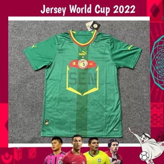 Jersey Jersi Baju Bola Senegal Away Piala Dunia World Cup 2022 Guaranteed
