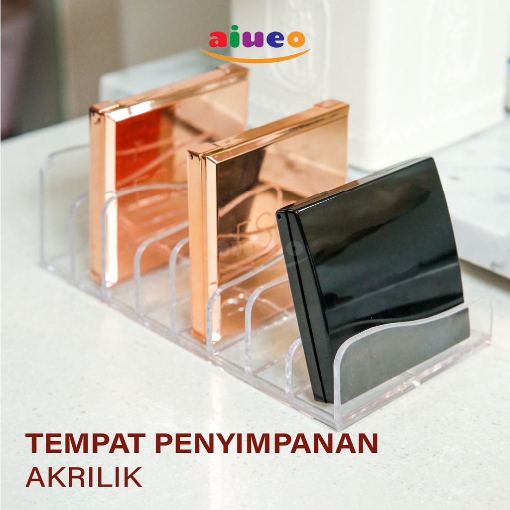 AIUEO | Kotak Penyimpanan Eye Shadow Makeup Foundation Kosmetik Meja Rias Rak Kosmetik Rak Lipstik