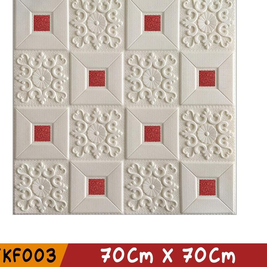 PROMO Wallpaper Dinding 3D Foam Motif Batik Wallsticker Ukuran 70X70CM • Dekorasi Rumah High Quality - COD