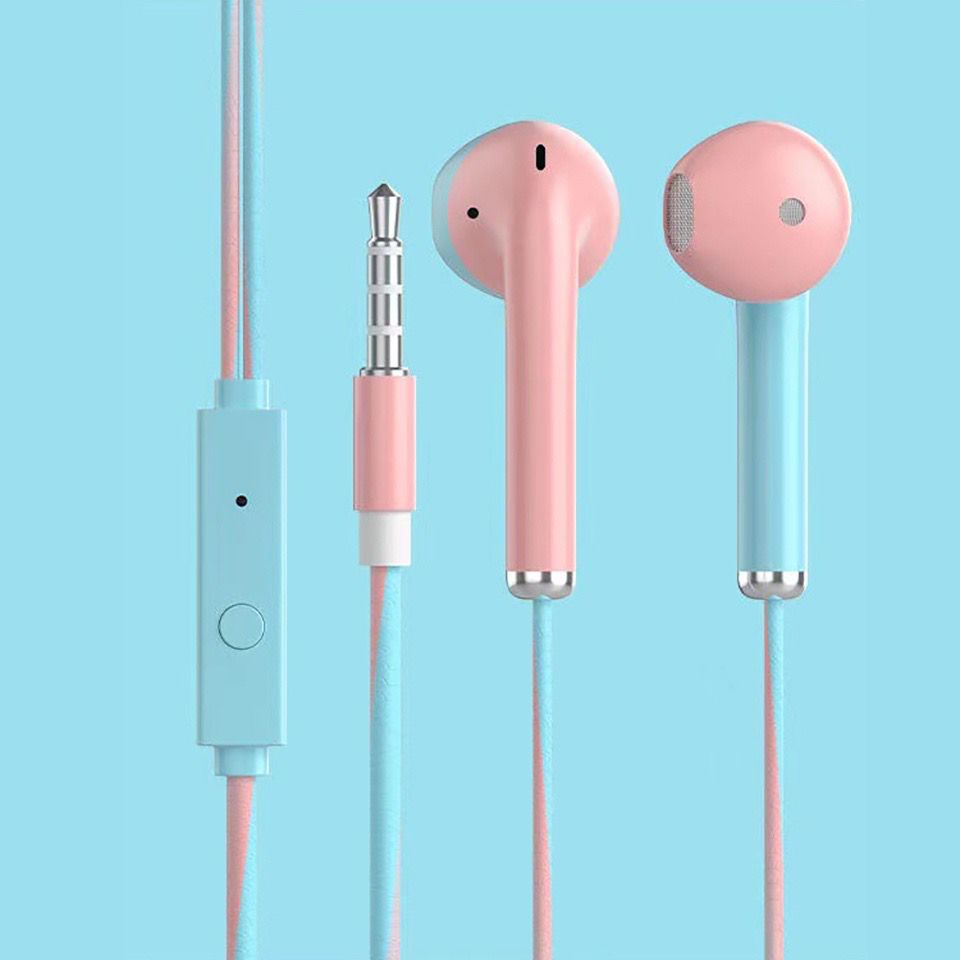 PROMO HF U24 MACARON 2 TONE | EARPHONE HANDSFREE HENSET MAKARON GLOSY 2WARNA