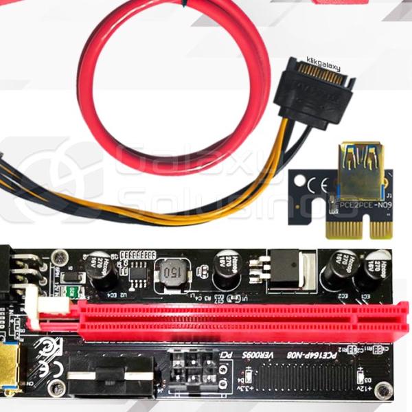 Kabel PCIE 1x to 16x extension riser card - PCI express ver. 009s