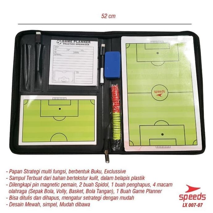 

TERPERCAYA Game Planner Buku Papan OlahRaga Pelatih coach 4in1 universal 007-7
