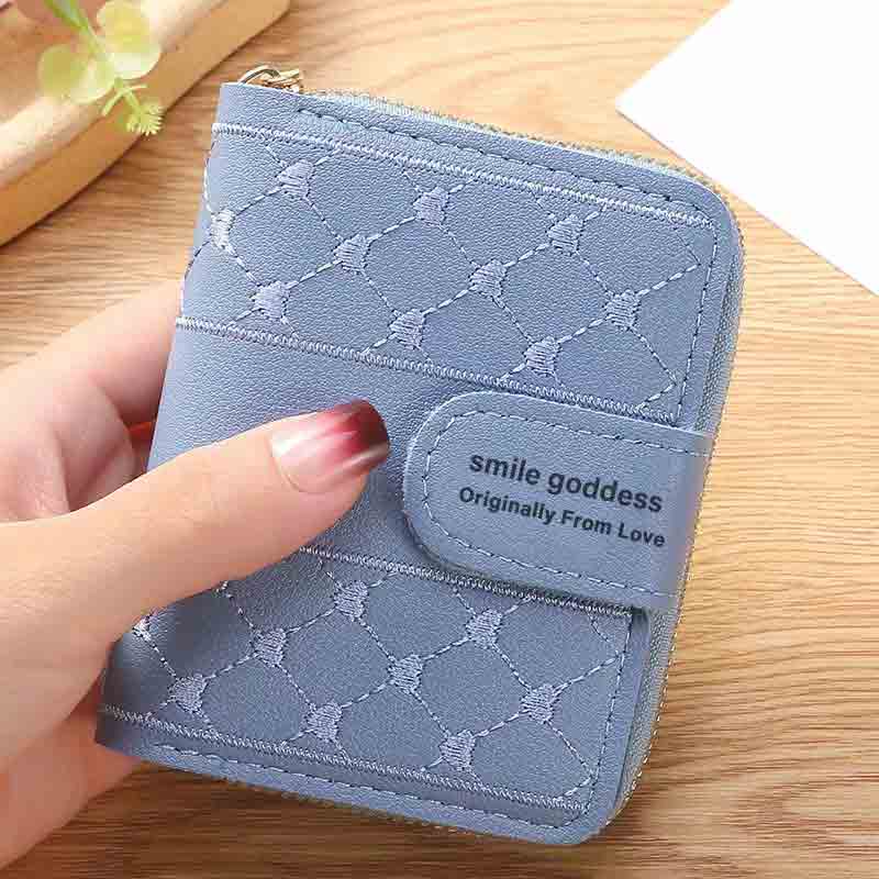♥DPS829♥Dompet Lipat Wanita Terbaru 916 // Dompet Lipat Wanita Trendy-916_BIRU