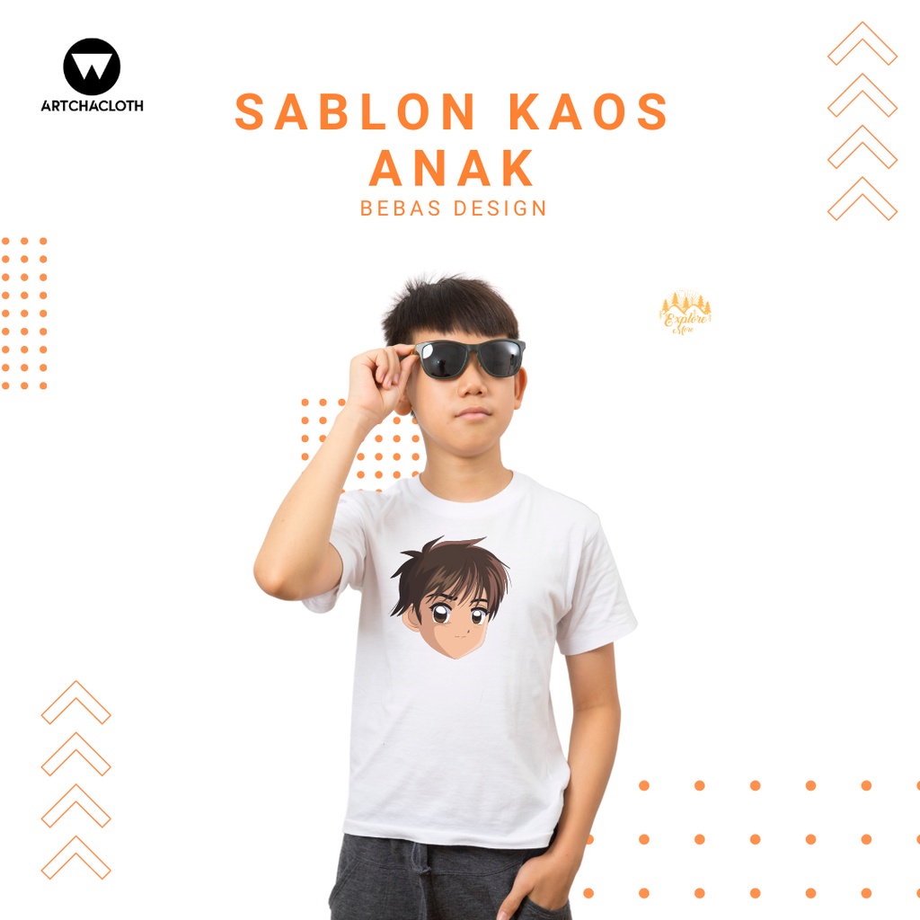 CUSTOME SABLON KAOS ANAK II SABLON KAOS II CUSTOME SABLON