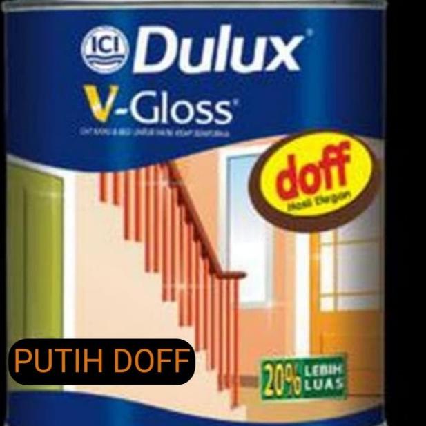 CAT MINYAK DULUX V- GLOSS / CAT MINYAL KAYU & BESI PUTIH DOFF - White Doff